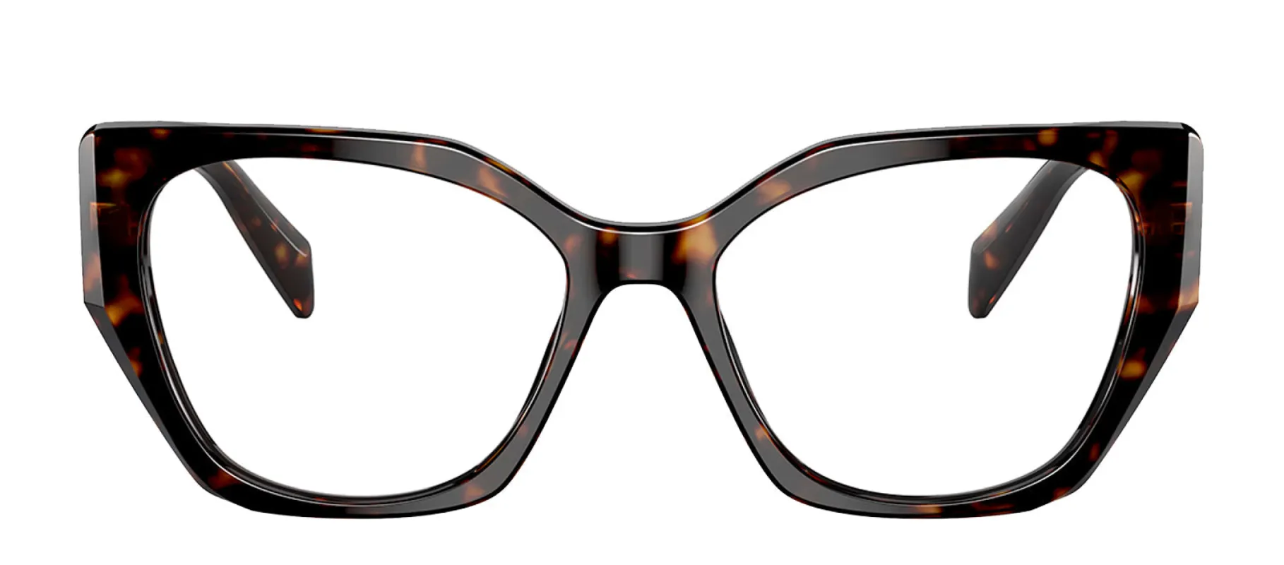 Prada PR 18WV 2AU1O1 Fashion Plastic Tortoise Eyeglasses with Logo Stamped Demo Lenses sold by Gaffos