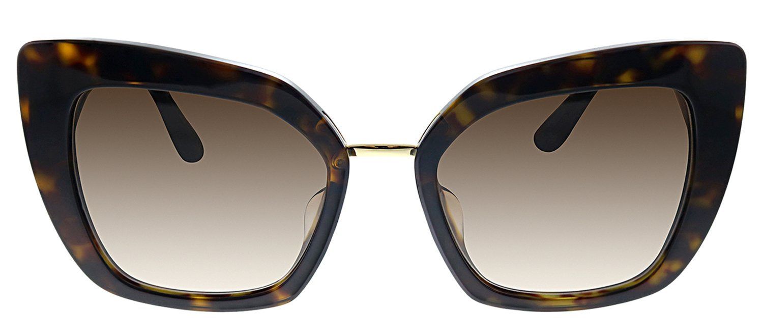 Dolce & Gabbana DG 4359F 502/13 Rectangle Plastic Havana Sunglasses with Brown Gradient Lens sold by Gaffos