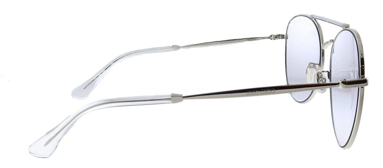 Jimmy Choo JC Abbie/G/S MXV Aviator Metal Silver Glitter Pearl Sunglasses with Grey Lens sold by Gaffos product image thumbnail 3