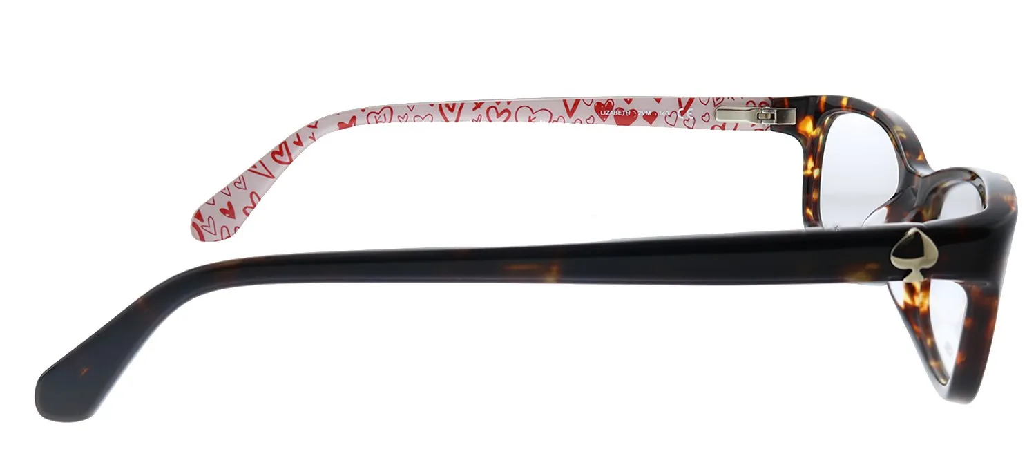 Kate Spade New York KS LIZABETH 2VM Rectangle Plastic Havana Eyeglasses with Demo Lens sold by Gaffos product image thumbnail 3