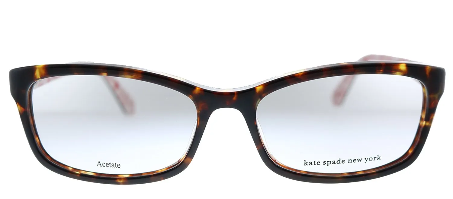 Kate Spade New York KS LIZABETH 2VM Rectangle Plastic Havana Eyeglasses with Demo Lens sold by Gaffos