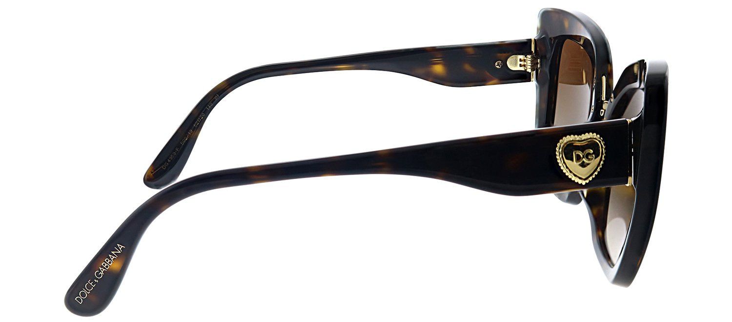 Dolce & Gabbana DG 4359F 502/13 Rectangle Plastic Havana Sunglasses with Brown Gradient Lens sold by Gaffos product image thumbnail 3