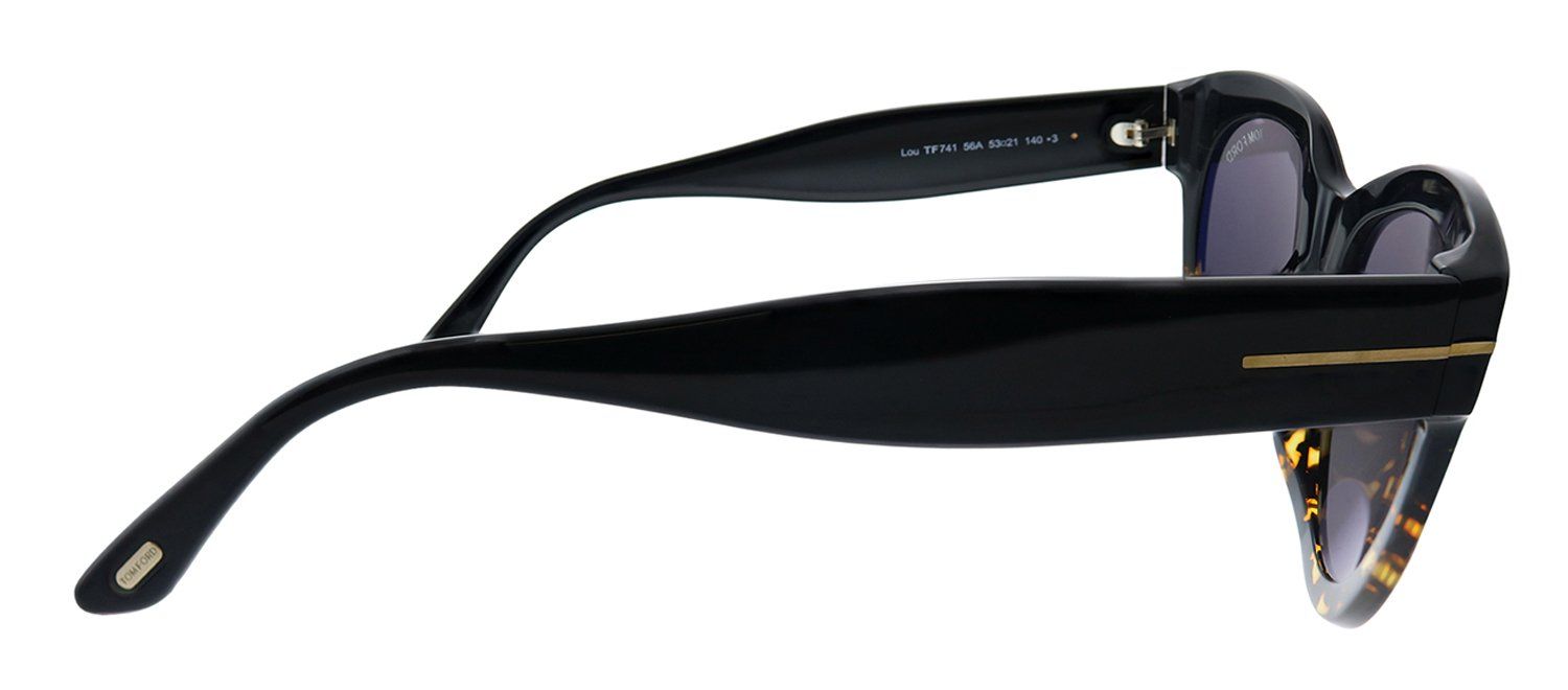 Tom Ford FT 741/S 56A Oval Plastic Black Sunglasses with Grey Lens sold by Gaffos product image thumbnail 3