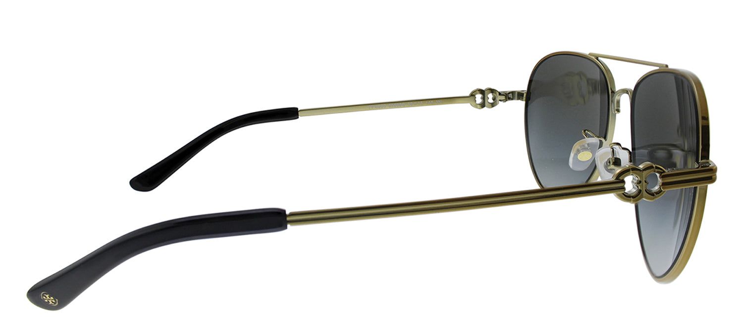 Tory Burch TY 6083 32868G Aviator Metal Gold Sunglasses with Grey Gradient Lens sold by Gaffos product image thumbnail 3
