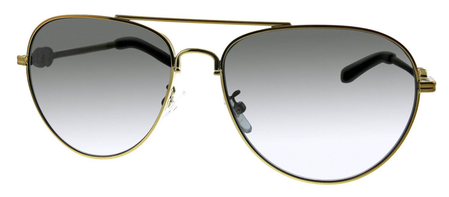 Tory Burch TY 6083 32868G Aviator Metal Gold Sunglasses with Grey Gradient Lens sold by Gaffos product image thumbnail 2