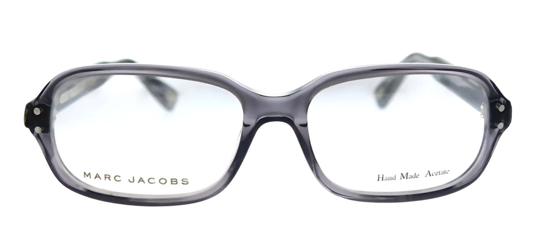 Marc Jacobs MJ 361 PYP Square Plastic Grey Eyeglasses with Logo Stamped Demo Lenses sold by Gaffos