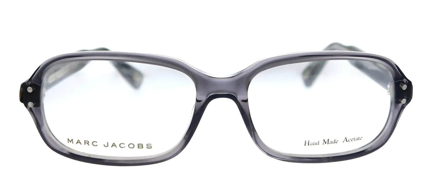 Marc Jacobs MJ 361 PYP Square Plastic Grey Eyeglasses with Logo Stamped Demo Lenses sold by Gaffos