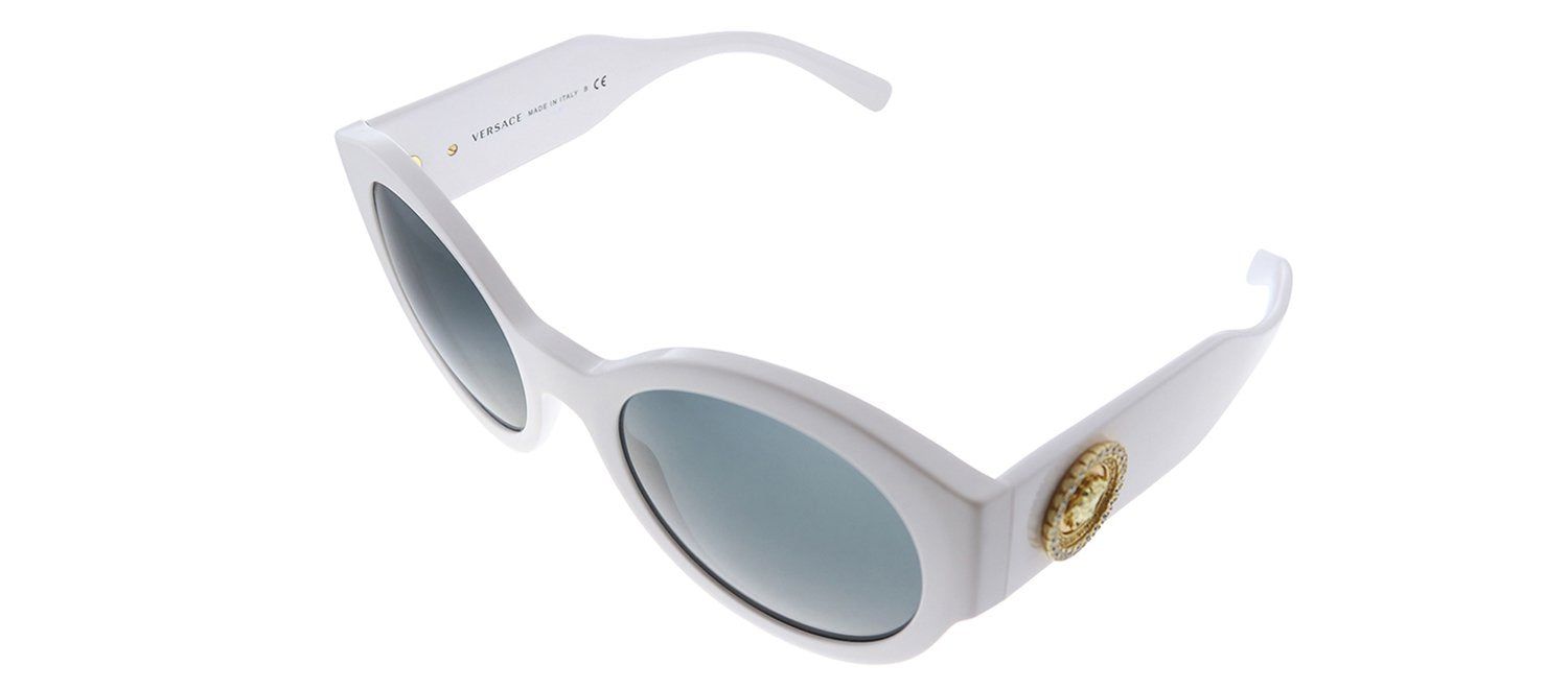 Versace VE 4380B 401/87 Oval Plastic White Sunglasses with Grey Lens sold by Gaffos product image thumbnail 2