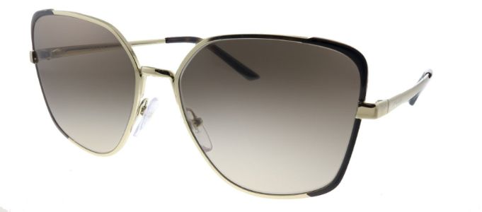 Prada PR 60XS KOF3D0 Butterfly Metal Brown Sunglasses with Brown Gradient Lens sold by Gaffos