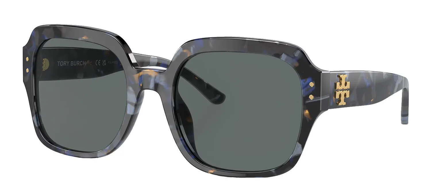 Tory Burch TY 7143U 195781 Square Plastic Tortoise Sunglasses with Grey Polarized Lens sold by Gaffos product image thumbnail 2