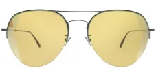 Bottega Veneta Fashion DNA BV 0247S 006 Aviator Metal Grey Sunglasses with Yellow Intrecciato Lens sold by Gaffos