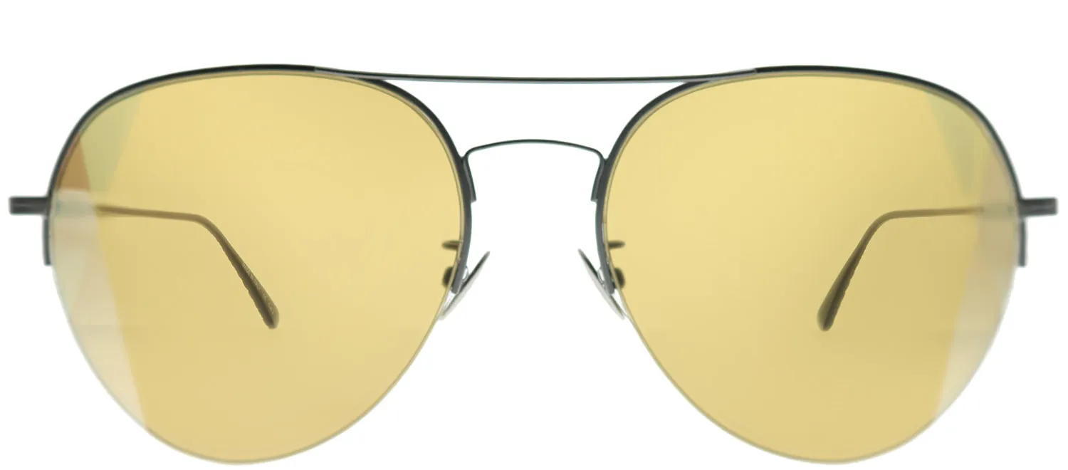 Bottega Veneta Fashion DNA BV 0247S 006 Aviator Metal Grey Sunglasses with Yellow Intrecciato Lens sold by Gaffos