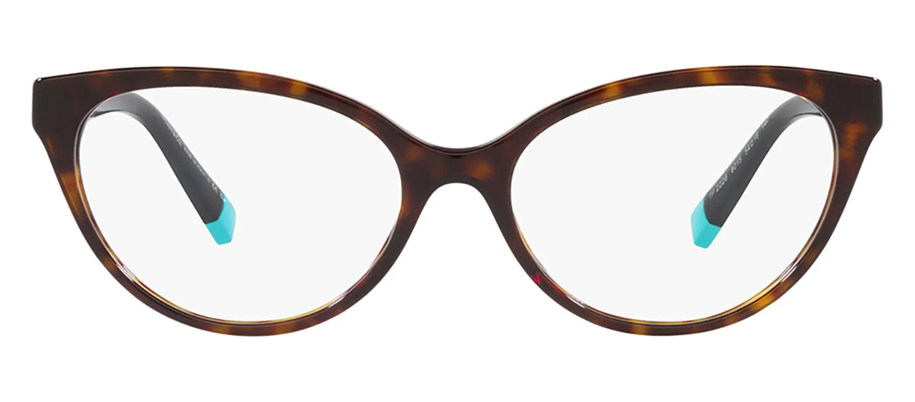Tiffany & Co. TF 2226 8015 Cat-Eye Plastic Havana Eyeglasses with Logo Stamped Demo Lenses sold by Gaffos