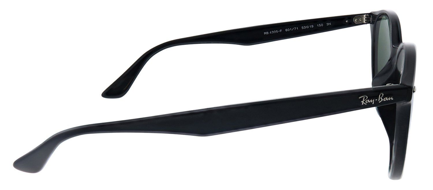 Ray-Ban RB 4305F 601/71 Round Plastic Black Sunglasses with Green Lens sold by Gaffos product image thumbnail 3