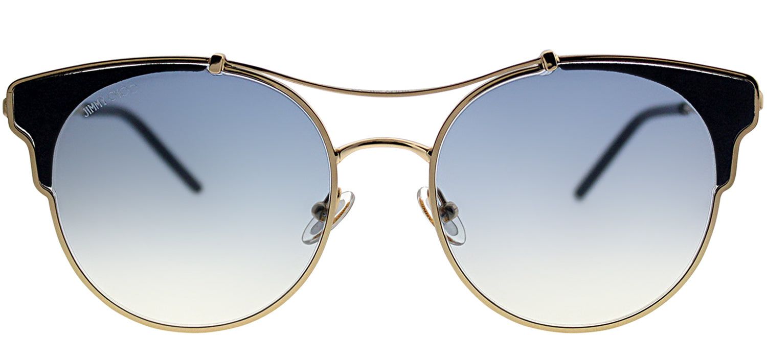Jimmy Choo JC LUE/S LKS Cat-Eye Metal Gold Sunglasses with Blue Gradient Lens sold by Gaffos