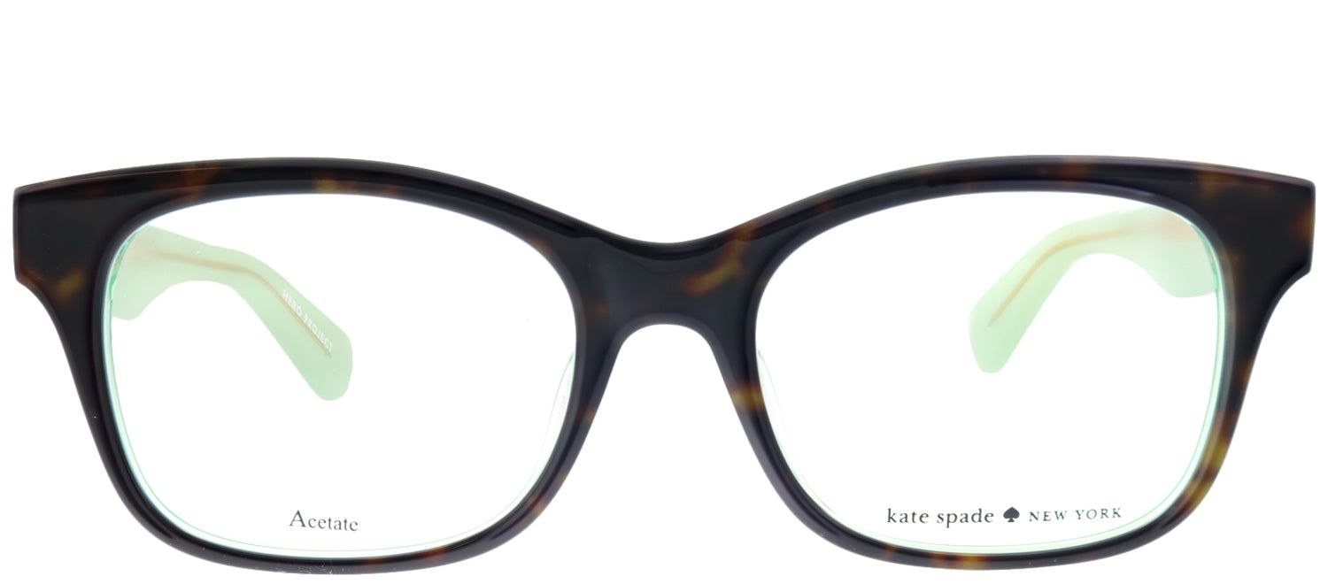 Kate Spade KS Jonnie/F VPV Square Plastic Tortoise/ Havana Eyeglasses with Demo Lens sold by Gaffos