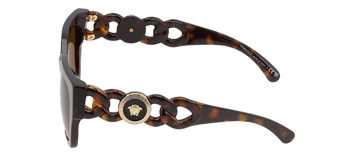 Versace VE 4409F 108/73 Square Plastic Brown Sunglasses with Brown Anti-Reflective Lens sold by Gaffos product image thumbnail 3