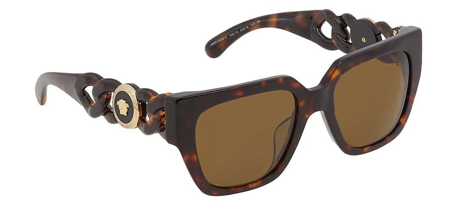Versace VE 4409F 108/73 Square Plastic Brown Sunglasses with Brown Anti-Reflective Lens sold by Gaffos