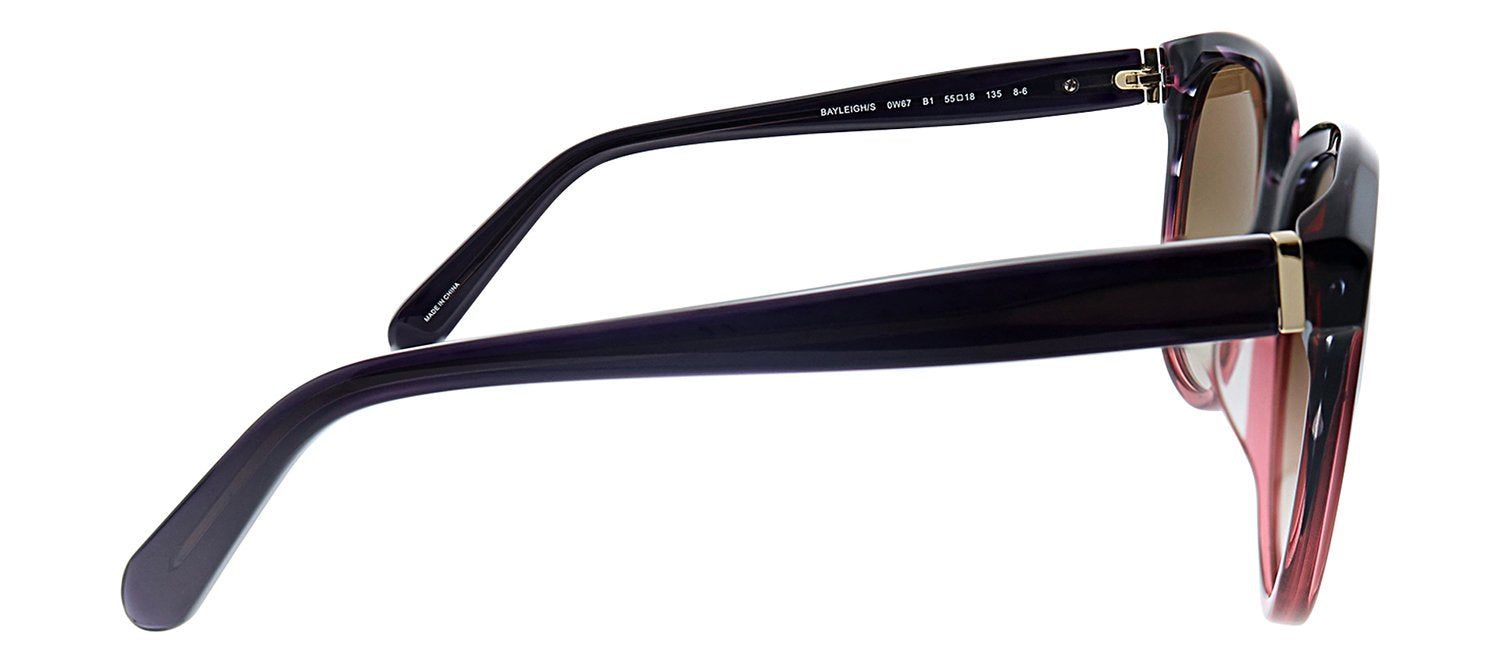 Kate Spade KS Bayleigh/S W67 Square Plastic Pink Havana Sunglasses with Brown Gradient Lens sold by Gaffos product image thumbnail 3