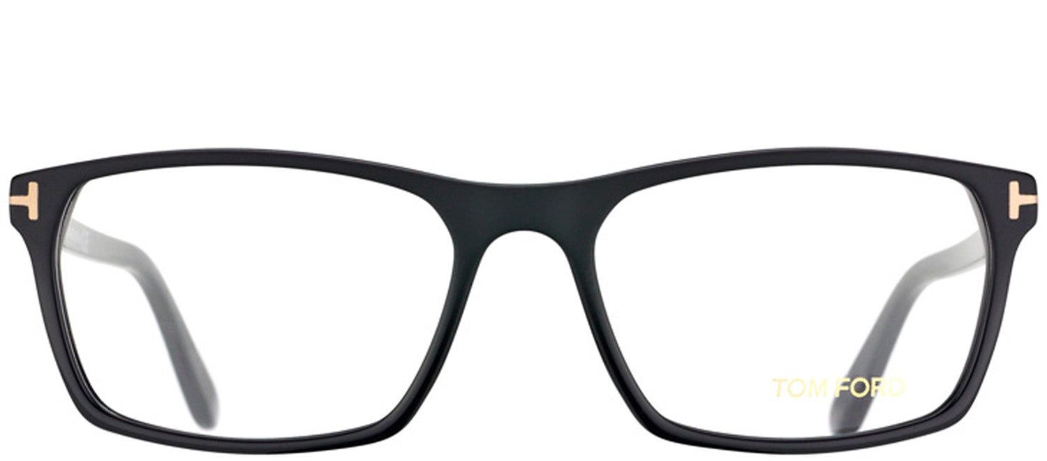 Tom Ford FT 5295 002 Rectangle Plastic Black Eyeglasses with Demo Lens sold by Gaffos