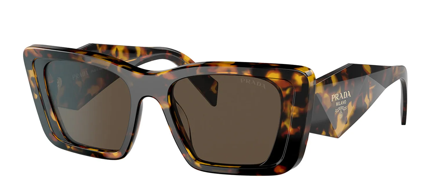 Prada PR 08YS 01V8C1 Butterfly Plastic Havana Sunglasses with Brown Lens sold by Gaffos product image thumbnail 2