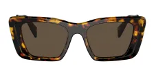 Prada PR 08YS 01V8C1 Butterfly Plastic Havana Sunglasses with Brown Lens sold by Gaffos