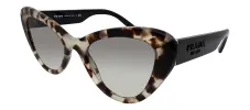 Prada PR 13YS UAO0A7 Cat-Eye Plastic Havana Sunglasses with Grey Gradient Lens sold by Gaffos