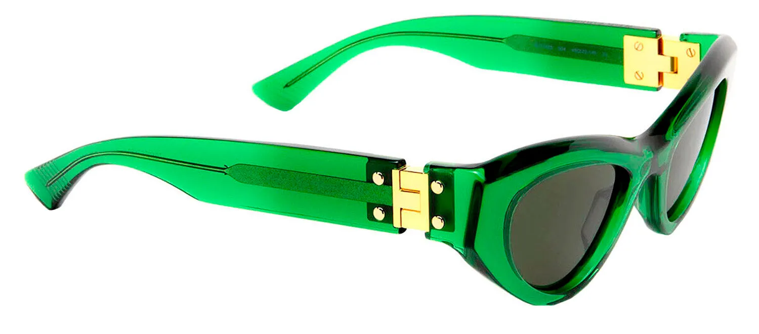 Bottega Veneta BV 1142S 004 Cat-Eye Plastic Green Sunglasses with Green Lens sold by Gaffos product image thumbnail 3