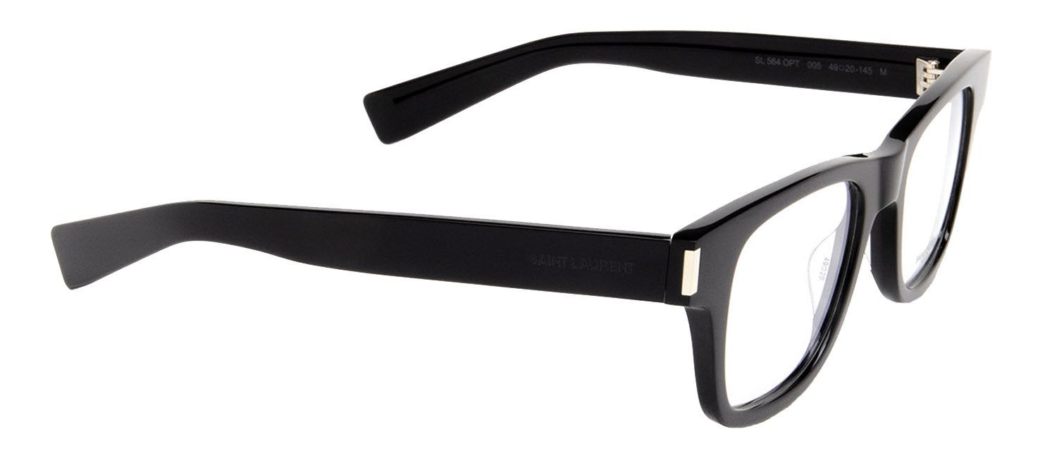 Saint Laurent SL 564 OPT 005 Square Plastic Black Eyeglasses with Clear Lens sold by Gaffos product image thumbnail 2