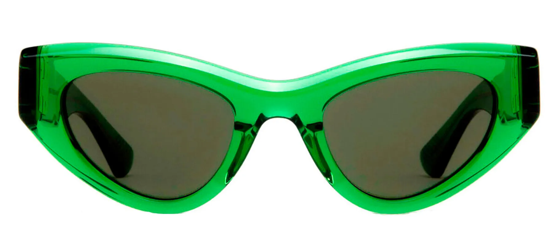 Bottega Veneta BV 1142S 004 Cat-Eye Plastic Green Sunglasses with Green Lens sold by Gaffos