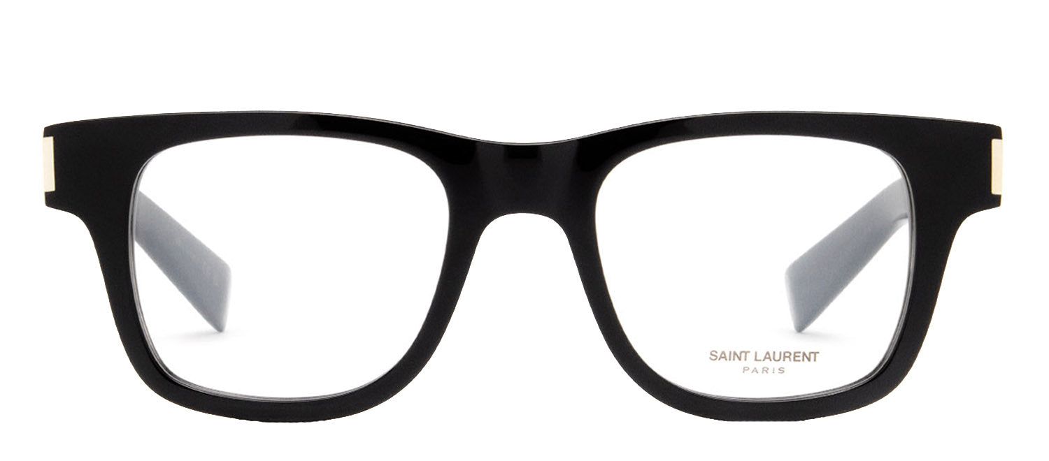 Saint Laurent SL 564 OPT 005 Square Plastic Black Eyeglasses with Clear Lens sold by Gaffos