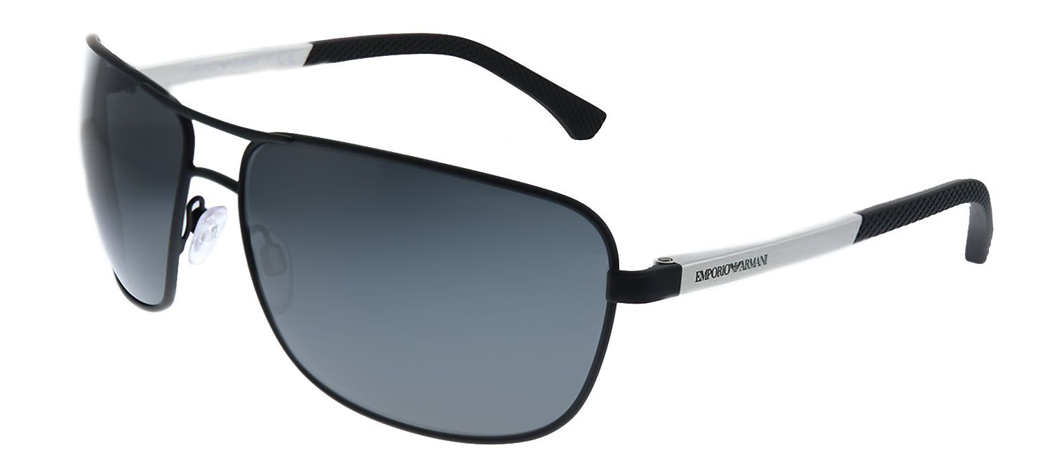 Emporio Armani EA 2033 309487 Rectangle Metal Black Sunglasses with Grey Lens sold by Gaffos product image thumbnail 2