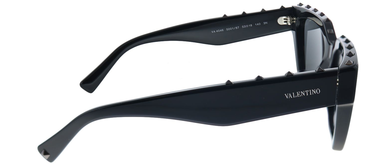 Valentino VA 4046 500187 Cat-Eye Plastic Black Sunglasses with Grey Lens sold by Gaffos product image thumbnail 3