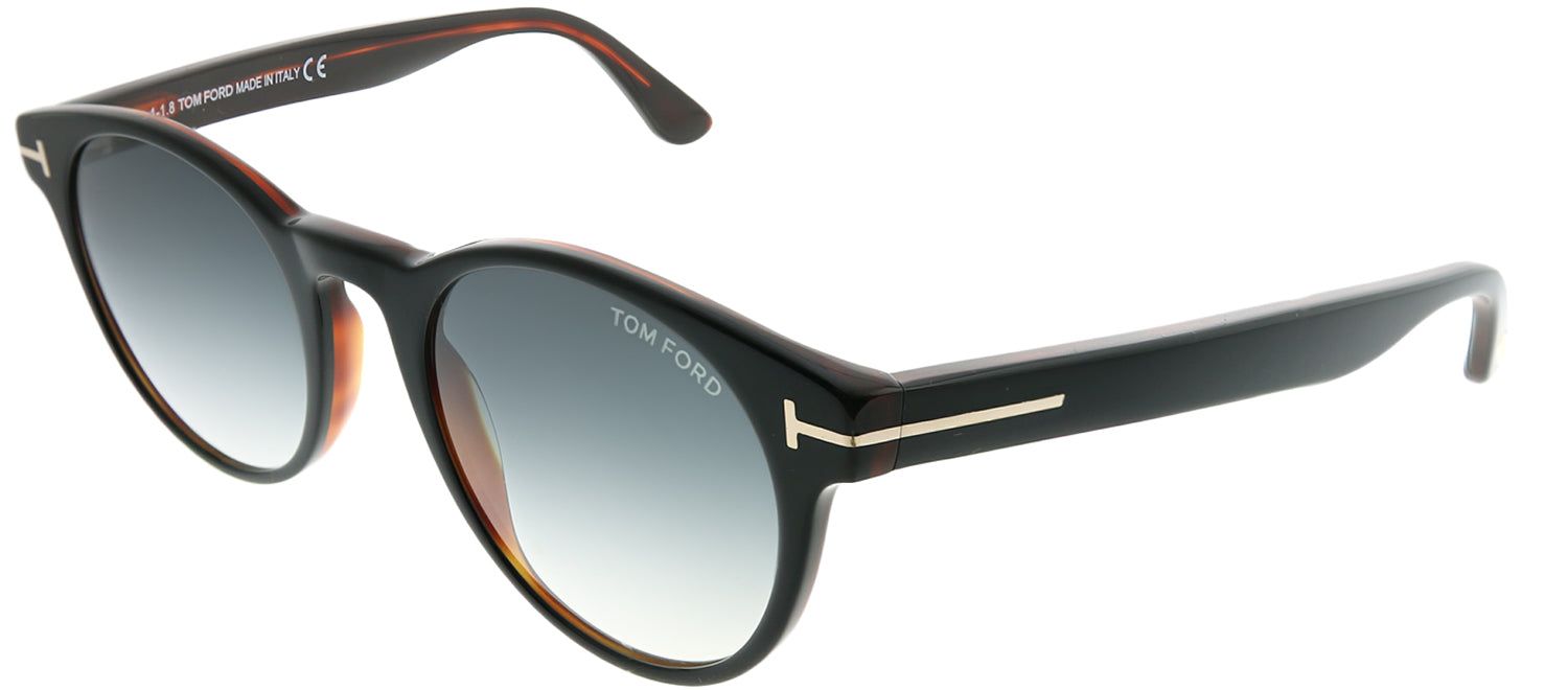 Tom Ford TF 522 05B Round Plastic Black Sunglasses with Grey Gradient Lens sold by Gaffos product image thumbnail 2