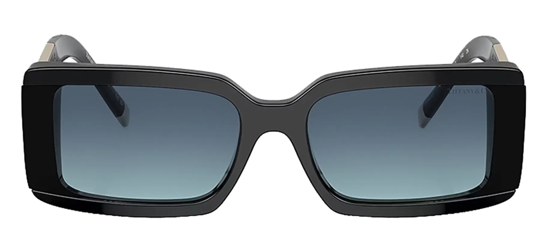 Tiffany & Co. TF 4197 80019S Rectangle Plastic Black Sunglasses with Azure Blue Gradient Lens sold by Gaffos