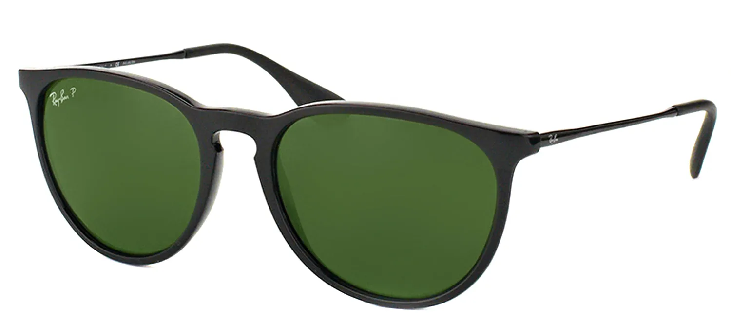 Ray-Ban Erika RB 4171 601/2P Oval Plastic Black Sunglasses with Green Polarized Lens sold by Gaffos product image thumbnail 2