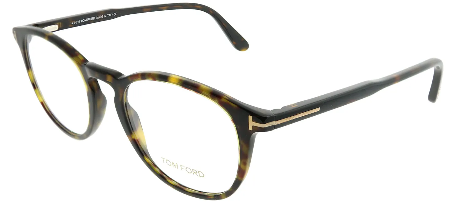 Tom Ford FT 5401 052 Round Plastic Tortoise/ Havana Eyeglasses with Demo Lens sold by Gaffos product image thumbnail 2