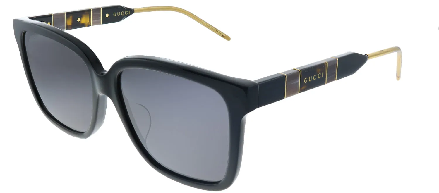 Gucci GG 0599SA 001 Square Acetate Black Sunglasses with Grey Lens sold by Gaffos product image thumbnail 2
