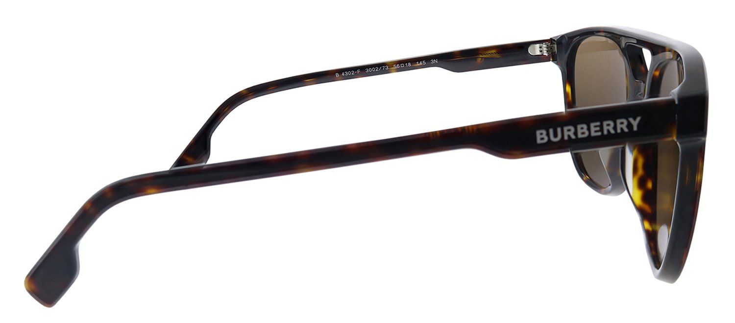 Burberry BE 4302F 300273 Square Plastic Havana Sunglasses with Brown Lens sold by Gaffos product image thumbnail 3