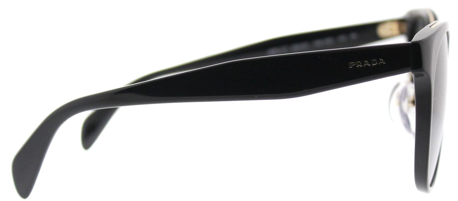 Prada PR 17TS 1AB5S0 Square Plastic Black Sunglasses with Grey Lens sold by Gaffos product image thumbnail 3