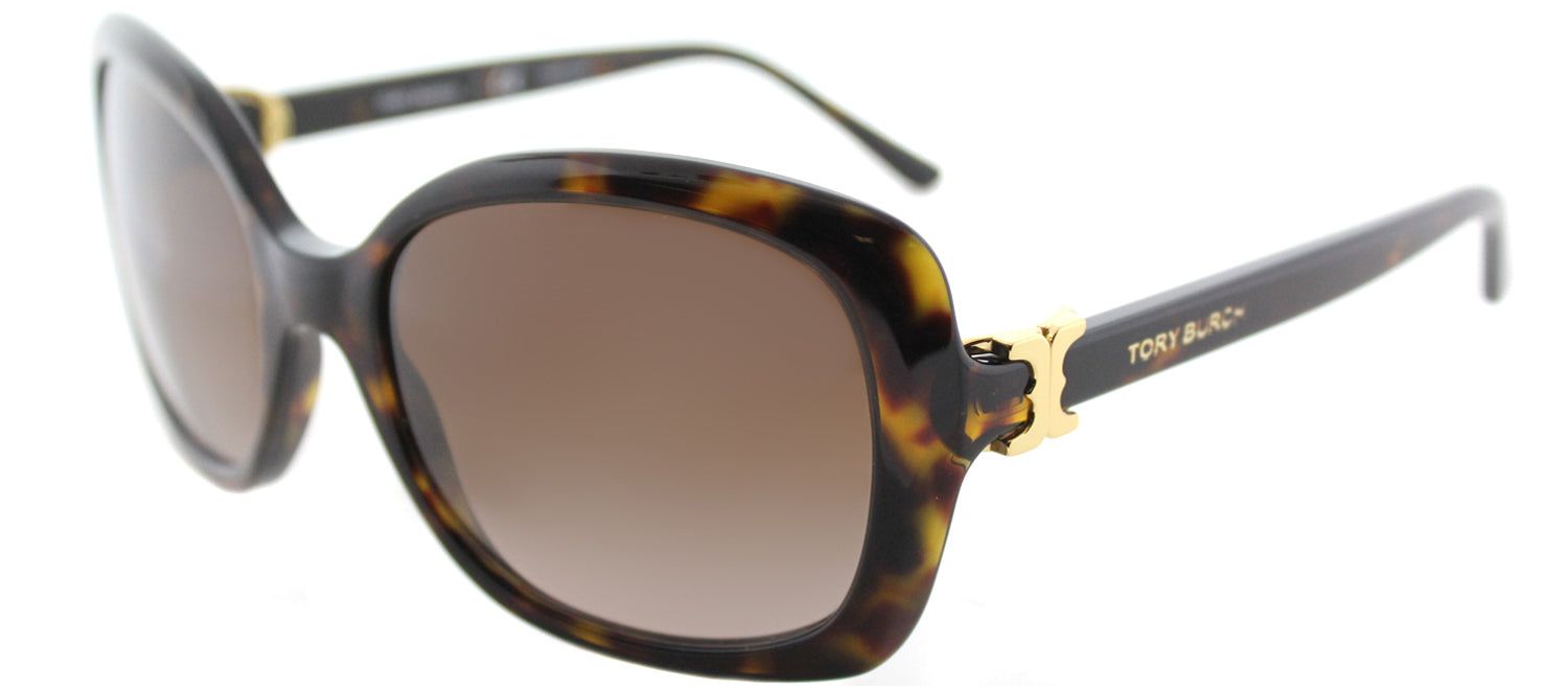 Tory Burch TY 7101 137813 Rectangle Plastic Tortoise/ Havana Sunglasses with Brown Gradient Lens sold by Gaffos product image thumbnail 2