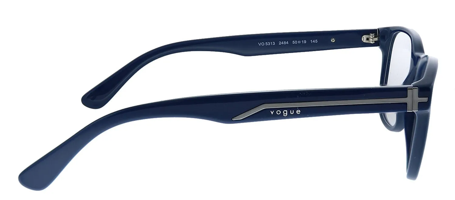 Vogue Eyewear VO 5313 2484 Square Plastic Blue Eyeglasses with Demo Lens sold by Gaffos product image thumbnail 3
