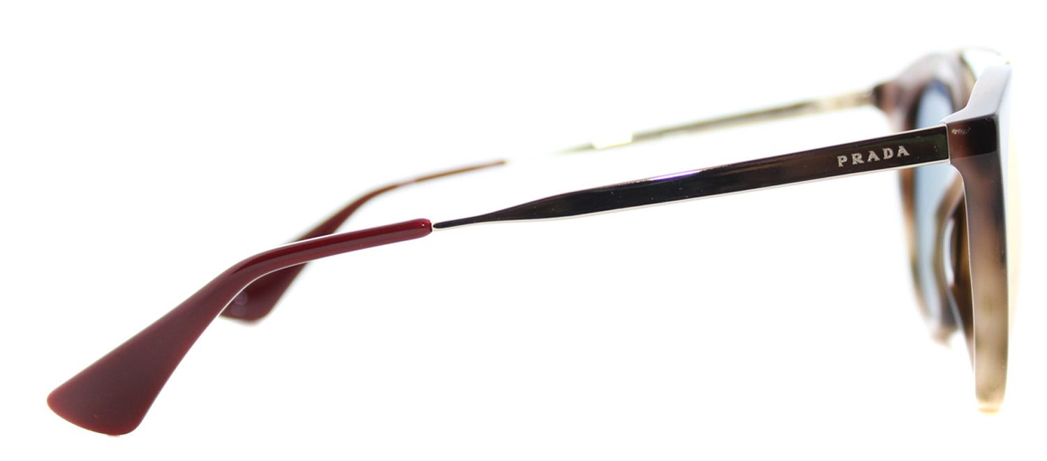 Prada PR 23SS USG5L2 Round Plastic Brown Sunglasses with Yellow Rose Mirror Lens sold by Gaffos product image thumbnail 3