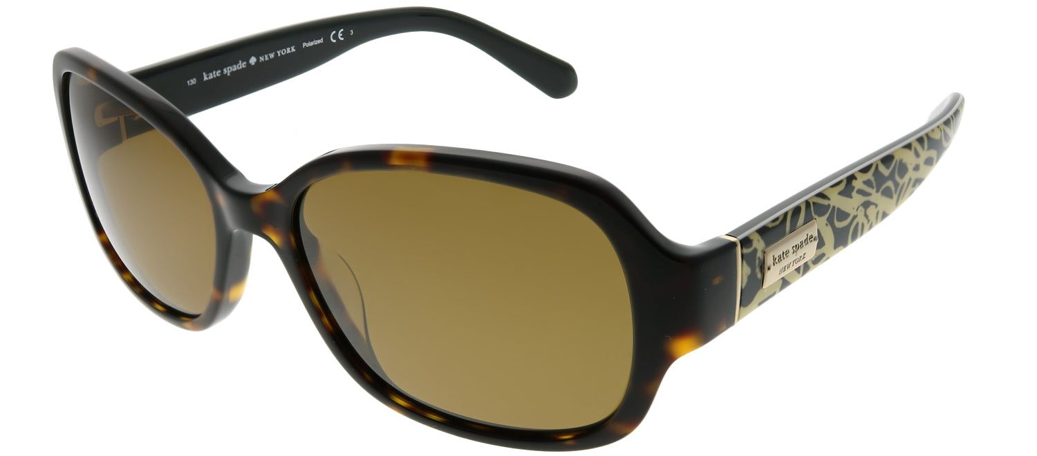 Kate Spade KS Akira/P PHN VW Rectangle Plastic Tortoise/ Havana Sunglasses with Brown Polarized Lens sold by Gaffos product image thumbnail 2