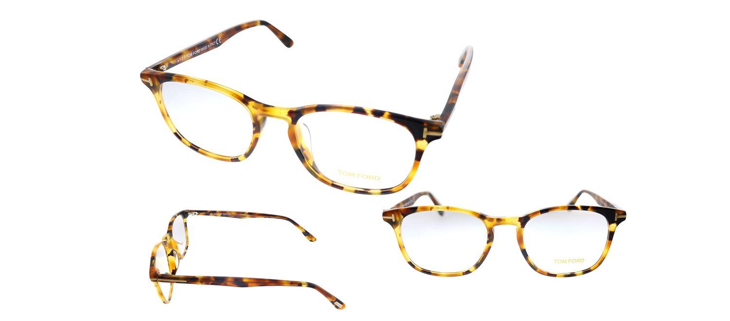 Tom Ford TF 5505F 055 Square Plastic Tortoise Eyeglasses with Demo Lens sold by Gaffos product image thumbnail 4