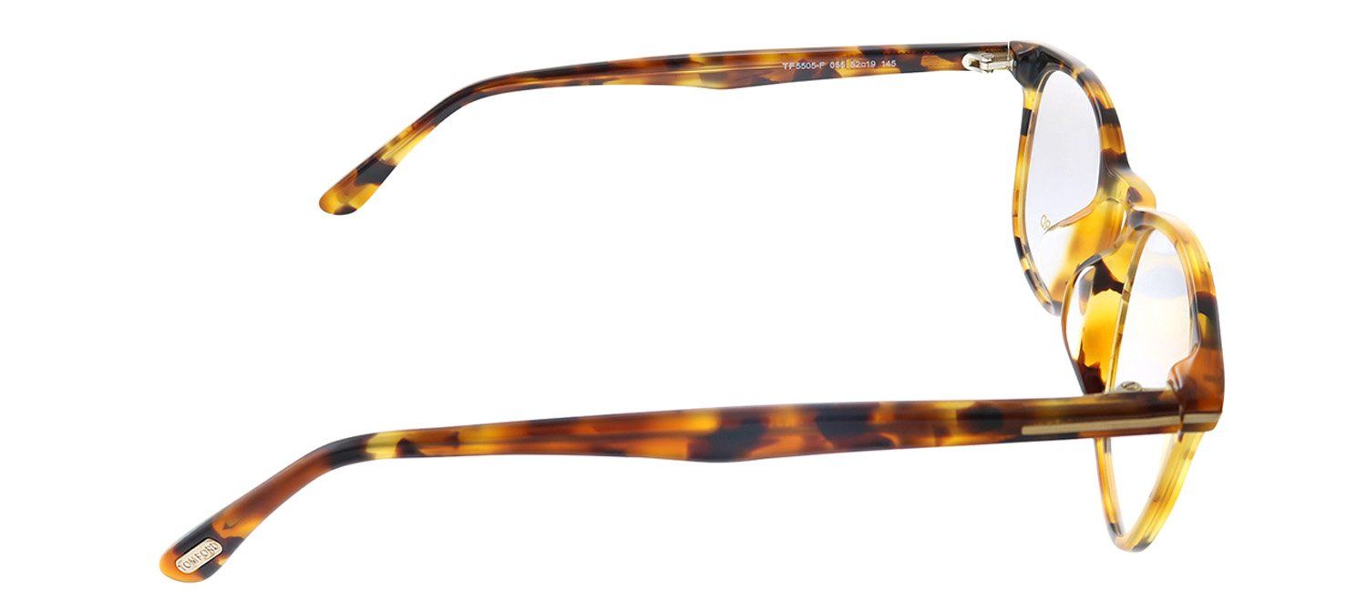 Tom Ford TF 5505F 055 Square Plastic Tortoise Eyeglasses with Demo Lens sold by Gaffos product image thumbnail 3
