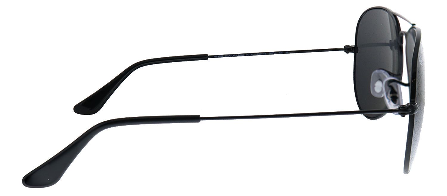 Ray-Ban RB 3025 002/48 Aviator Metal Black Sunglasses with Black Polarized Lens sold by Gaffos product image thumbnail 3