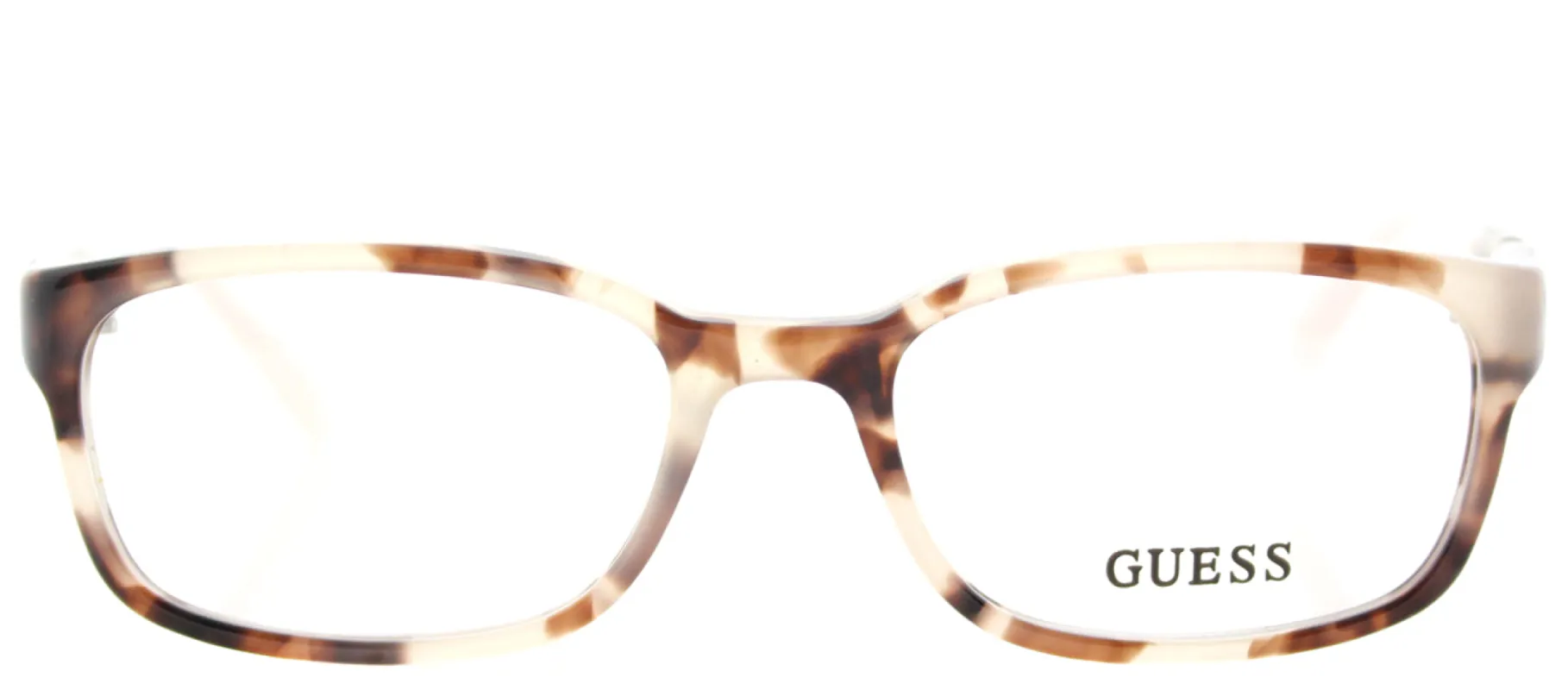 Guess GU 2558 055 Rectangle Plastic Pink Eyeglasses with Demo Lens sold by Gaffos