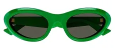 Bottega Veneta NEW CLASSIC BV 1191S 003 Oval Plastic Green Sunglasses with Green Lens sold by Gaffos