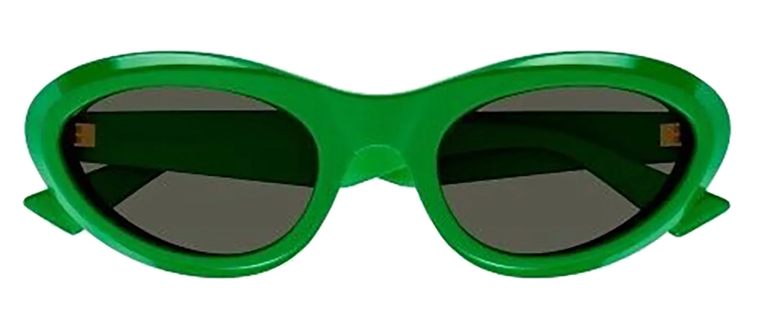Bottega Veneta NEW CLASSIC BV 1191S 003 Oval Plastic Green Sunglasses with Green Lens sold by Gaffos
